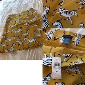NWT Ann Taylor Factory Zebra print skirt!